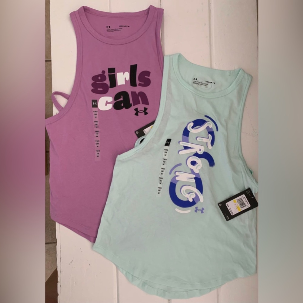 Girls Under Armour tanks